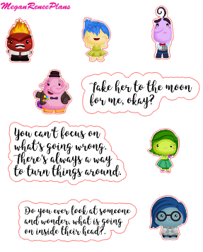 Inside Out Inspired Mini Deco Quote Sheet - MeganReneePlans