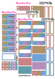 Rainbow Glitter Weekly Kit for TPC Nation Planner