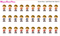 Soccer Boy / Soccer Kid / Soccer Planner Stickers - MeganReneePlans