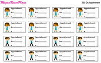 Doctor Appointment Male or Female Planner Stickers - MeganReneePlans