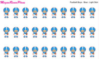 Football Boy / Football Player / Football Game / Football Practice Matte Planner Stickers - MeganReneePlans