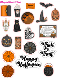 Boo! Halloween Themed Weekly Planner Sticker Kit