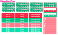 Christmas is My Favorite Weekly Planner Sticker Kit (Multiple Options for Girl)
