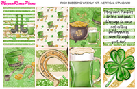 Irish Blessing Weekly Planner Sticker Kit