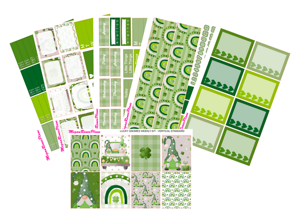 Lucky Gnomes Weekly Planner Sticker Kit