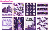 Purple Halloween Weekly Kit for the Erin Condren Life Planner Vertical - MeganReneePlans
