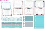 Snow Weekly Planner Sticker Kit (Light Skin or Dark Skin or No Girl Options)