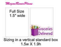Groceries Delivered functional matte planner stickers - MeganReneePlans