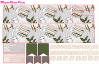 Home Sweet Home Weekly Planner Sticker Kit Vertical Standard Size - MeganReneePlans