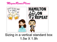 Hamilton Inspired Matte Planner Stickers