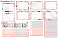 Blushing Spring Weekly Planner Sticker Kit