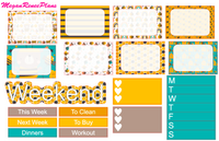 Bee Happy Weekly Planner Sticker Kit