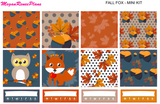 Fall Fox Mini Kit - 2 page Weekly Kit