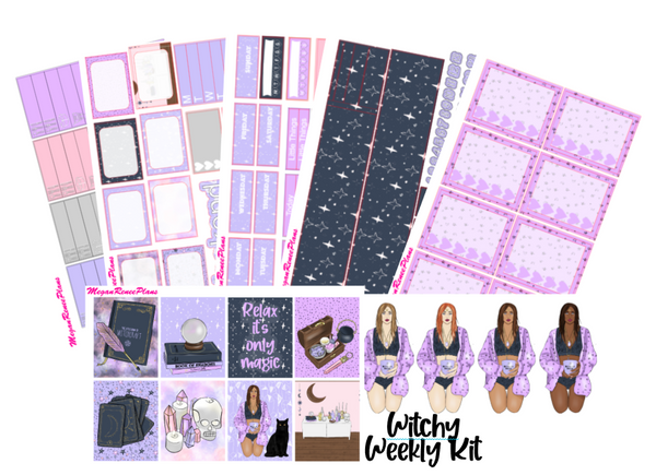 Witchy Weekly Vertical Planner Kit