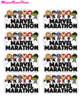 Super Hero Movie Marathon Mini Deco Sheet