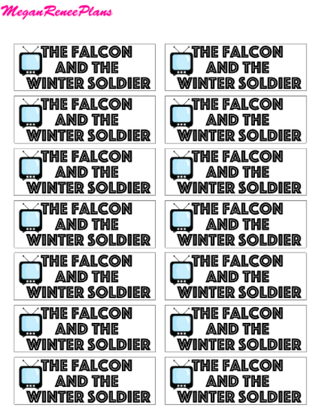 The Falcon and the Winter Soldier Watching Tracker Mini Deco Sheet