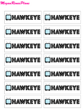 Hawkeye Watching Tracker Mini Deco Sheet