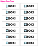 Loki Watching Tracker Mini Deco Sheet