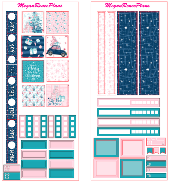 Pink Christmas HOBONICHI WEEKS 2 page Kit