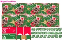 Holly Jolly Weekly Planner Sticker Kit
