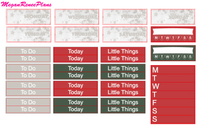 Santa Weekly Planner Sticker Kit