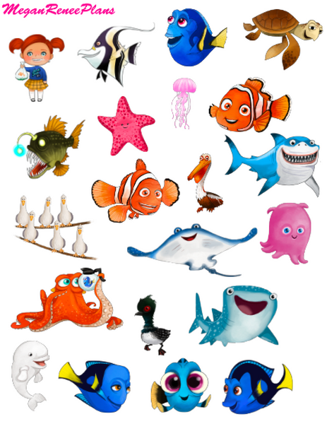 Nemo and Dory Inspired Mini Deco Quote Sheet