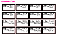 Track Meet Track Practice functional stickers
