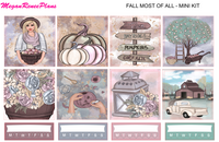 Fall Most of All Mini Kit - 2 page Weekly Kit