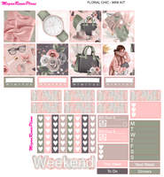 Floral Chic Mini Kit - 2 page Weekly Kit