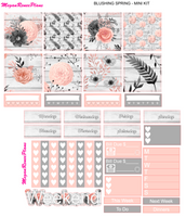 Blushing Spring Mini Kit - 2 page Weekly Kit
