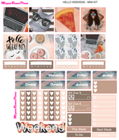 Hello Weekend Mini Kit - 2 page Weekly Kit