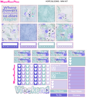 Hope Blooms Themed Mini Kit - 2 page Weekly Kit