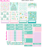 Merry and Bright Winter Mini Kit - 2 page Weekly Kit