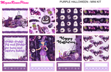 Purple Halloween Mini Kit - 2 page Weekly Kit