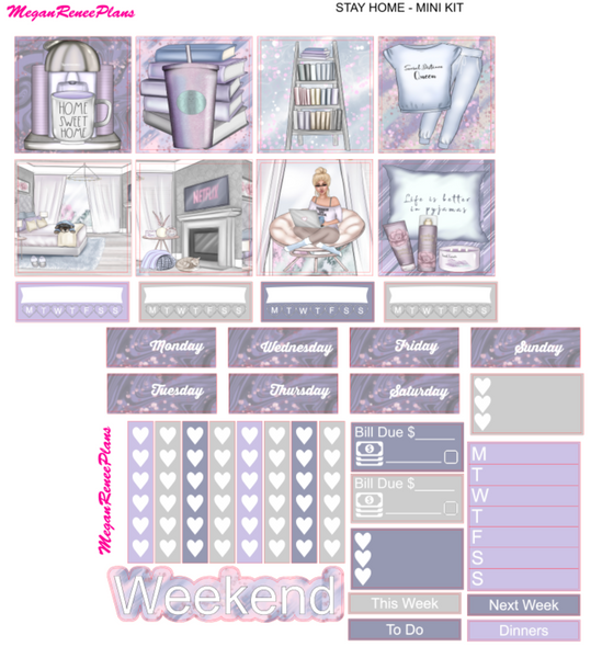 Stay Home Mini Kit - 2 page Weekly Kit
