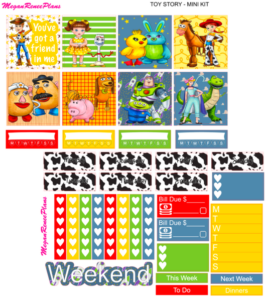 Toy Story Themed Mini Kit - 2 page Weekly Kit