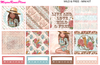 Wild and Free Boho Mini Kit - 2 page Weekly Kit