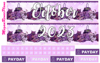 October 2023 Monthly View Planner Kit for the Classic Happy Planner