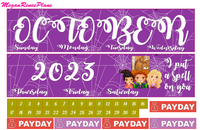 October 2023 Monthly View Planner Kit for the Classic Happy Planner - Hocus Pocus