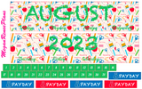 August 2023 Monthly View Planner Kit for the Classic Happy Planner - School