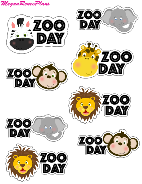 Zoo Day Mini Sheet - MeganReneePlans