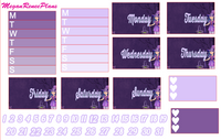 Purple Halloween Weekly Kit for the Classic Happy Planner - MeganReneePlans