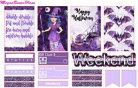Purple Halloween Weekly Kit for the Classic Happy Planner - MeganReneePlans