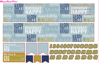 Happy Birthday Weekly Kit for the Classic Happy Planner - MeganReneePlans