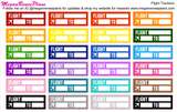Flight Trackers - Rainbow Color Scheme - MeganReneePlans