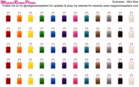 Suitcase Planner Stickers - Rainbow Color Scheme - MeganReneePlans