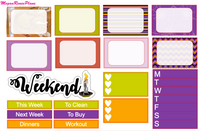 Hocus Pocus themed Halloween Weekly Planner Sticker Kit for the Erin Condren Vertical Life Planner - MeganReneePlans