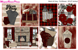 Warm & Cozy Buffalo Plaid FULL BOXES ONLY (ECLP Horizontal) multiple planner sizes available - MeganReneePlans