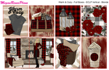 Warm & Cozy Buffalo Plaid FULL BOXES ONLY (ECLP Vertical) multiple planner sizes available - MeganReneePlans