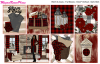 Warm & Cozy Buffalo Plaid Themed Weekly Kit (multiple options) for the Erin Condren Life Planner Vertical - MeganReneePlans